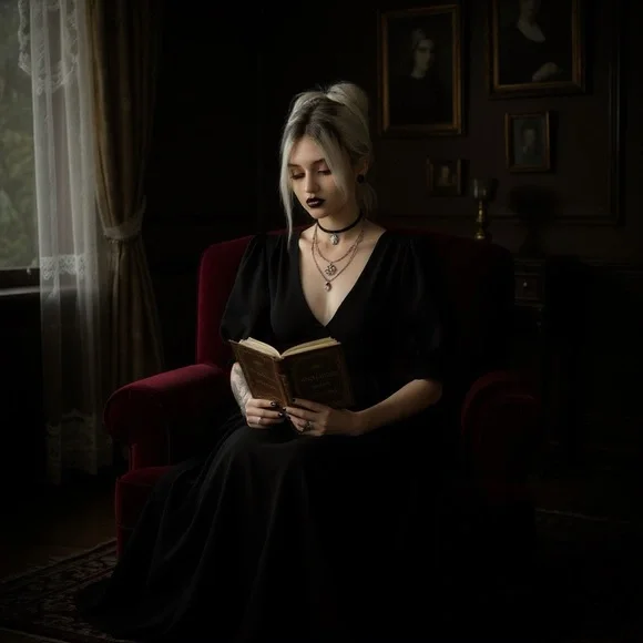 Disturbia Black Divination Textured Mini Dress Size 10 Goth Gothic whimsical - Picture 14 of 16